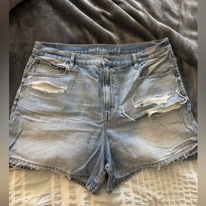 AE strigid denim shorts
